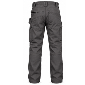 Pantalons de travail industriels pour hommes, pantalons utilitaires renforcés pour les équipes de construction et d'entretien, couleurs de tissu personnalisées, vente en gros - Product Image 2
