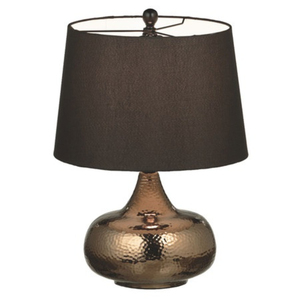 Lampe de table en résine texturée et jonc de mer naturel, abat-jour tressé, base noire aspect martelé, pour salon, éclairage décoratif pour la maison - Product Image 2