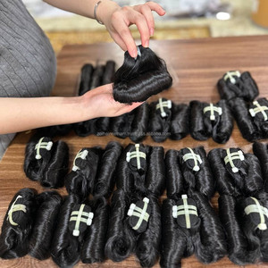Extensions de cheveux humains vierges bruts vietnamiens tendance, bouclés en forme d'œuf, avec perruques Lace Front en cheveux humains - Product Image 3