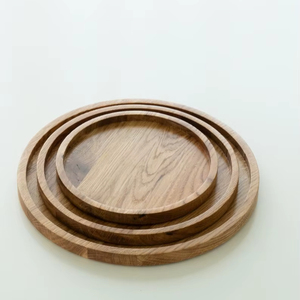 จานเสิร์ฟอาหารทำจากไม้อะคาเซียเป็นมิตรต่อสิ่งแวดล้อม - Product Image 1