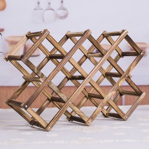 ชั้นวางไวน์ไม้สนพับได้พร้อมดีไซน์แบบเรียบง่ายสำหรับบ้านสมัยใหม่ - Product Image 4