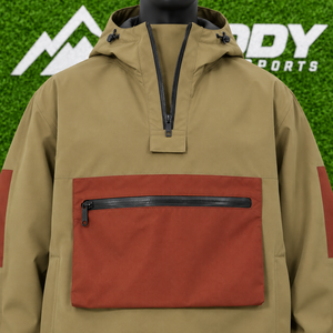 เสื้อแจ็คเก็ตผู้ชายแบบกันน้ำ ครึ่งซิป ทรง Anorak สำหรับเล่นกีฬากลางแจ้ง ขายส่ง เสื้อแจ็คเก็ตสำหรับเล่นสโนว์บอร์ด - Product Image 6
