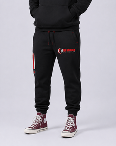 Pantalones Deportivos Negros de Algodón para Hombre Fly Humble, Cintura Elástica, Casuales, con Bolsillo con Logotipo, para Otoño, Precio al por Mayor con Personalización - Product Image 3