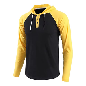 Camiseta Deportiva de Hombre 100% Algodón Tejido, Antiarrugas, Ecológica, de Secado Rápido, Estilo Henley, con Botones Elásticos y Transpirable - Product Image 4