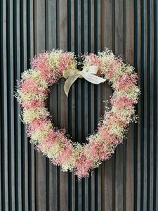 Guirnalda de Gypsophila Tailandesa Seca Natural en Forma de Corazón, Guirnalda de San Valentín, Decoración Floral - Product Image 4