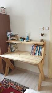 Escritorio de Oficina Multifuncional de Latón y Mesa para Computadora con Estantes, Diseño Elevable para Uso Decorativo en Bodas, Estilo Art Deco Industrial - Product Image 6