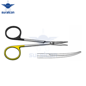 Ciseaux Siegert 11,5 cm / 4-1/2 pouces, ciseaux à lame courbée dentelée, Super Cut TC pour une dissection précise des tissus - Product Image 5