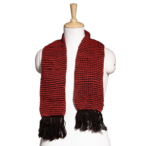 Écharpe tricotée unisexe prête pour la neige - Cache-cou isolant thermique - Vêtement d'hiver doux en tricot côtelé avec logo personnalisé - Product Image 1