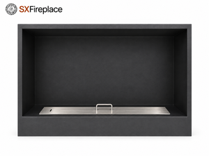 Caminetto <span class=keywords><strong>a</strong></span> <span class=keywords><strong>Bioetanolo</strong></span> Moderno Autoportante in Acciaio Inox per Riscaldamento Interno con Garanzia di 1 Anno per Hotel, Appartamenti, Uffici - Product Image 2