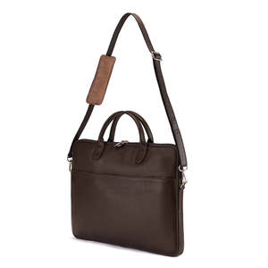 Luxury High Quality Leather Office Laptop <b>Bag</b> with Adjustable Shoulder Strap and Front Pocket Storage Durable Office Carry Case - Product Image 5