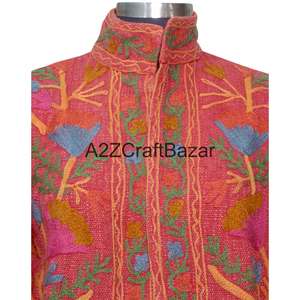 Veste en coton TNT Suzani faite à la main, brodée, pour femme, doublure en coton respirant, motif floral, décontractée, printemps-été - Product Image 3