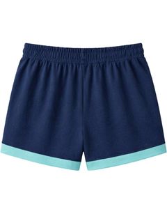 Ensemble Lounge Femme Bleu Marine avec T-shirt à Manches Courtes et Short à Bordure Contrastante Menthe – Tenue Deux Pièces en Mélange de Coton Doux et Respirant - Product Image 3