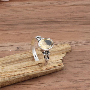 Bague de mariage en turquoise violette naturelle, argent sterling 925, sertissage clos classique délicat, bijoux minimalistes en pierres précieuses, vente en gros - Product Image 2