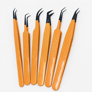 HARRAR GROUP COMPANIES – Kit professionnel de pinces à cils en acier inoxydable, à pointes courbées et angulées de précision pour extensions de cils - Product Image 5