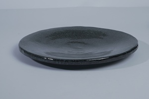 Assiette Moderne en Feutre à Glaçure Réactive Noire 26cm pour Restaurant, Hôtel, Café – Vaisselle de Service pour Plat Principal, Steak - Product Image 2