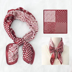 New Silk Scarf Neckerchief Women's Silk Square Scarf <b>Purse</b> Luxury Scarf for Women Designer Silk Headscarf - Product Image 3