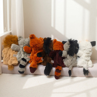 24 styles de marionnettes à main en peluche animaux, jouets en peluche vache, lion, singe, panda, girafe, grenouille, paresseux, marionnettes douces pour enfants