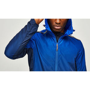 Custom <b>Mens</b> Nylon Windbreaker Shorts Set Lightweight Hooded Printed Zip <b>Jacket</b> Two Piece Sportswear Travel Outfit Polyester - Product Image 4
