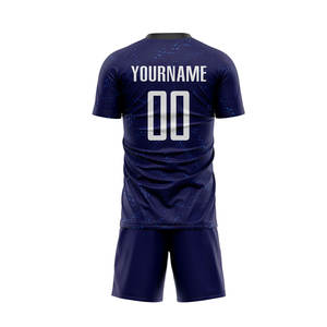 Uniforme de Fútbol Personalizado Unisex Más Vendido, Conjunto de Uniforme Deportivo de Manga Corta con Estampado para Entrenamiento, Ropa Deportiva para Adultos - Product Image 3