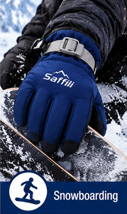 Saffili Snow Gloves, Snowboarding Gloves, Ski Gloves, Waterproof Winter Gloves, Windproof Snow Gloves, Warm Thermal Gloves, - Product Image 2