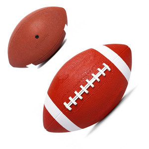 Balón de Fútbol Americano Personalizado con Logotipo, Cosido a Máquina, Tamaño Oficial 9, Cuero PU de Alta Calidad, para Entrenamiento, Juvenil y Adulto - Product Image 1