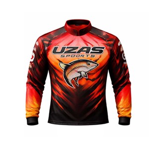 Maillot de pêche personnalisé en sublimation, vierge, pas cher, pour jeunes, avec personnalisation gratuite, vente en gros - Product Image 5