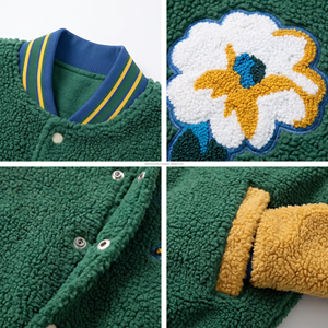 Custom Embroidery Clothing High Quality Manufacturer Winter <b>Thick</b> Warm Dye Polar Sherpa <b>Fleece</b> Men's Zip <b>Jacket</b> - Product Image 6