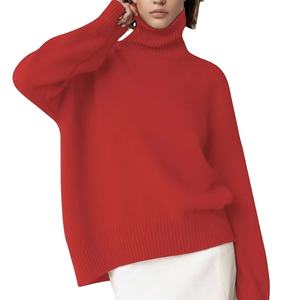 Suéter de Cuello Alto con Logotipo Personalizado, Directo de Fábrica en Bangladesh, Nuevo, Grueso, de Manga Larga, Tejido, con Dobladillo Alto-Bajo, Moderno - Product Image 1