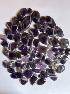 Wholesale High-Energy Natural Purple Chevron Amethyst Cabochon Customized High Quality Crystal Healing Stone Loose Gemstones - Product Image 4