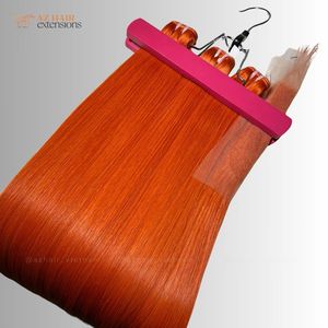 ผมต่อบริสุทธิ์จากเวียดนามมีความยาวเต็มรูปแบบสีส้ม - Product Image 2