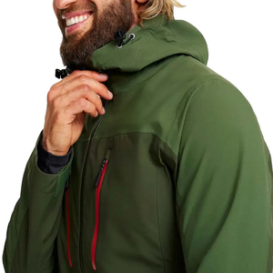 Chaqueta de Caza Verde Bosque, Resistente al Viento y al Ruido, con Refuerzo en los Codos, para Pesca, Senderismo y Actividades al Aire Libre, Impermeable - Product Image 4