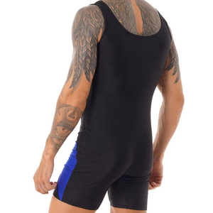 Wholesale Custom Logo Printed Spandex/Polyester Anti-Wrinkle Breathable Quick Dry Custom Color <b>Wrestling</b> <b>Singlet</b> - Product Image 5