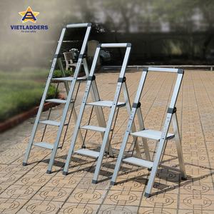 Escalera de Aluminio Plegable de 4 Peldaños, Súper Delgada, Certificada EN14183, Diseño Moderno para Uso en Interiores y Exteriores, Hecha en Vietnam - Product Image 6