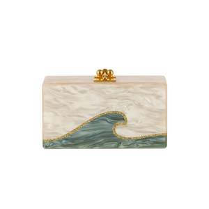 Bolso de Mano Elegante Hecho a Mano para Damas, Resina Ecológica con Cristal, Accesorios de Moda, Único y Estiloso - Product Image 1