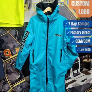 เสื้อโค้ทยาวกันหนาวบุขนเชอร์ปา 300GSM กันน้ำ ซิปเต็มตัว รับผลิตแบบ OEM ODM ขายส่ง - Product Image 1