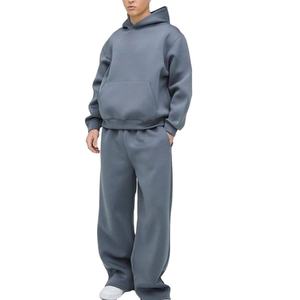 Ensemble de survêtements pour hommes en molleton respirant 100% coton, design unique, imprimé, avec logo frontal, service OEM, 2 en 1 - Product Image 1