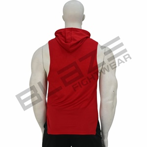 Nouveau Débardeur à Capuche Brodé pour Homme, Tendance Hiver, 100% Coton, Coupe Slim, Sport et Fitness, Imperméable, Respirant, Écologique - Product Image 4