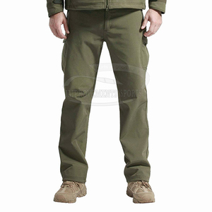 Men's Lightweight Casual <b>Cargo</b> Pants Elastic Waist Full Straight Pattern for Outdoor Hiking <b>Work</b> Featuring Side Pockets Waist - Product Image 3