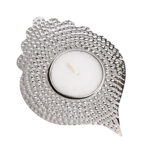 Porte-bougie à thé vintage en laiton de haute qualité avec finition nickelée, porte-bougie à thé en laiton pur pour la décoration de la maison - Product Image 1