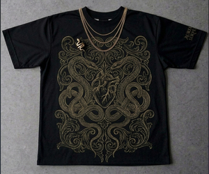 T-shirt homme noir à manches raglan, imprimé sérigraphié sur le devant, style streetwear formel, 100% coton - Product Image 4