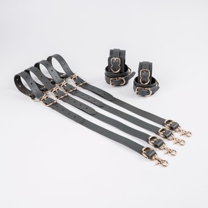 Adult Genuine Leather <b>Bed</b> <b>Restraints</b> High Quality Adjustable Bondage Straps Wrist Cuffs Customized Color Customized Logo Fetish - Product Image 3