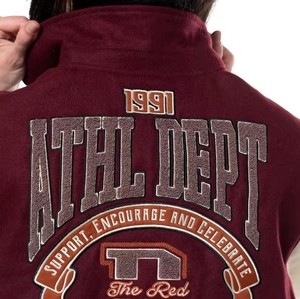 Veste en cuir brodée de style universitaire pour femmes, avec patch en chenille, service d'échantillons OEM/ODM disponible, collection premium - Product Image 2