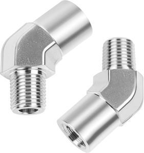 Raccord coudé mâle à compression 45° à basse pression, filetage en pouces, usage automobile (AOL114) SAE # 060302 - Product Image 5