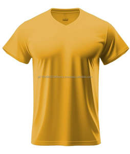 Camiseta Deportiva de Talla Grande para Hombre, Estilo Simple, Alta Elasticidad, Color Sólido, Manga Corta, Transpirable - Product Image 5