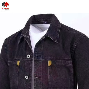 เสื้อแจ็คเก็ตยีนส์ผู้ชายติดกระดุมด้านหน้า ออกแบบเองได้ รับผลิตแบบ OEM ODM สไตล์คลาสสิก แฟชั่นลำลอง - Product Image 5