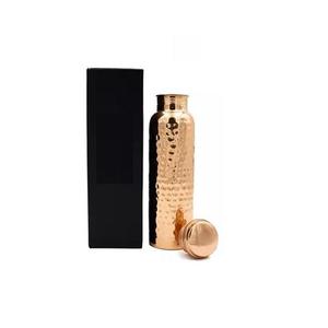 High On Demand New Copper Water Bottle Hammered Finish 500ml Portable Travel Reusable With <b>Lid</b> Minimalist <b>Design</b> - Product Image 1