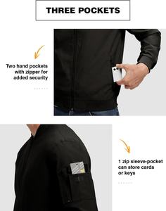 เสื้อแจ็คเก็ตผ้าแคนวาสมีฮู้ดสำหรับผู้ชาย 100% ไนลอน กันน้ำ กันลม เป็นมิตรกับสิ่งแวดล้อม ระบายอากาศได้ดี ป้องกันรังสียูวี น้ำหนักเบา - Product Image 3