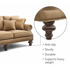 Turned Solid Wood <b>Sofa</b> Legs Furniture Replacement Premium Quality Heavy Duty Traditional Design Living Room OEM Wholesale - Product Image 3