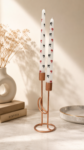 Support de bougies double conique haut de gamme pour salon, table à manger et décoration de mariage – Support de bougies double design - Product Image 3