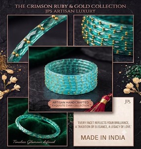 Ensemble de bracelets en verre brillant coloré de qualité export, style goutte de pluie, pour festivals et soirées, à vendre - Product Image 4